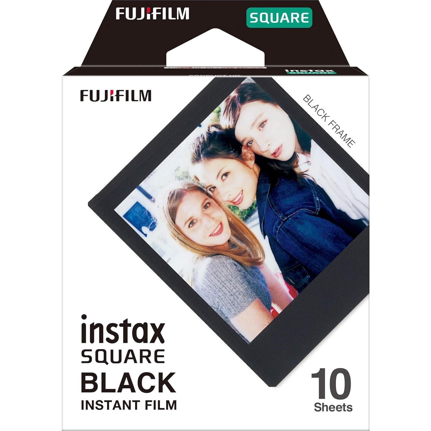 Película Instantánea Fujifilm Instax SQ Borde Negro 10 Tiras