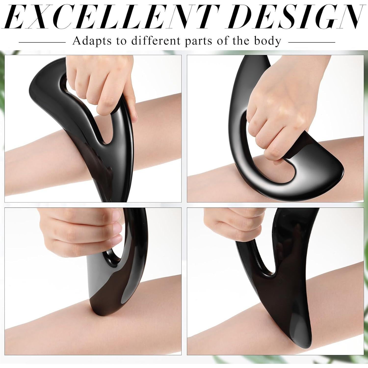 Juego de Herramientas Gua Sha Corporal BBTO - 2 Piezas Resina