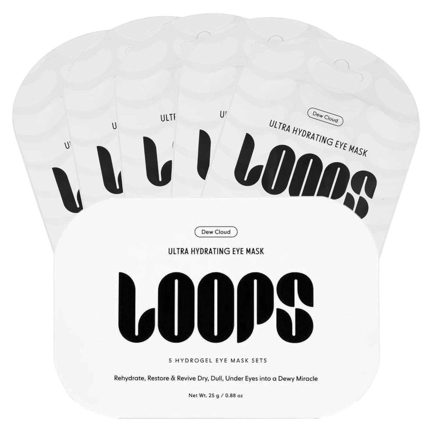 Máscaras Hidratantes para Ojos LOOPS Dew Cloud - 5 Piezas