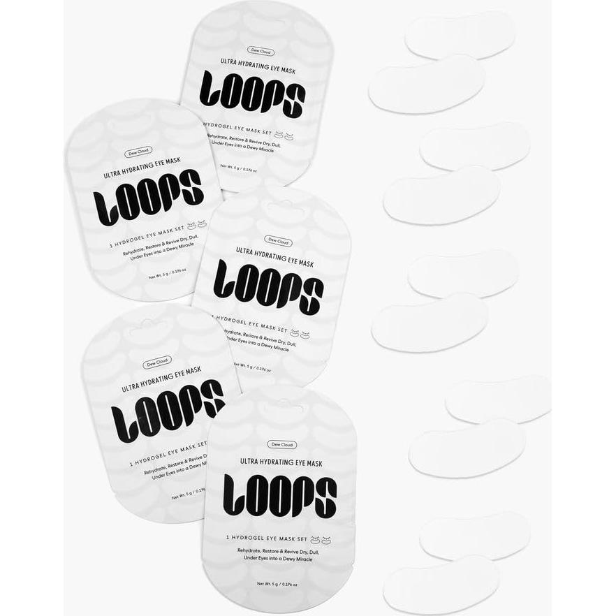 Máscaras Hidratantes para Ojos LOOPS Dew Cloud - 5 Piezas