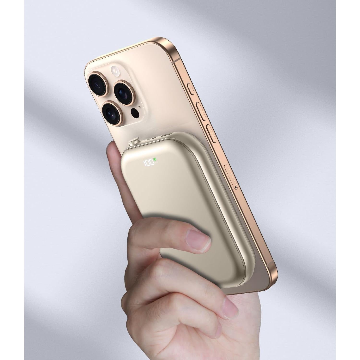 Batería Externa Magnética 10000mAh OZKKCT Carga Rápida USB-C