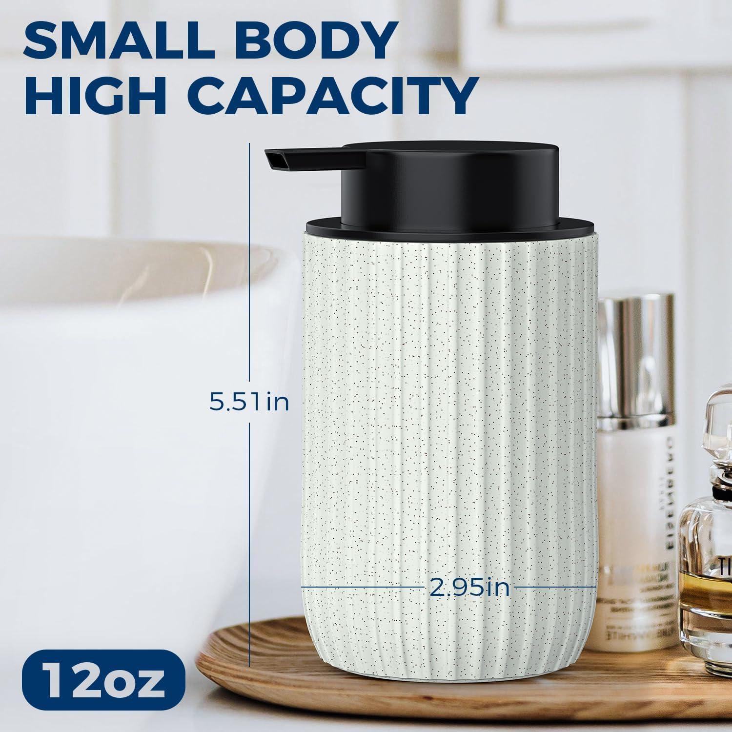 Dispensador de Jabón Espumoso Cerámico Beige 355 ml POSOSTO