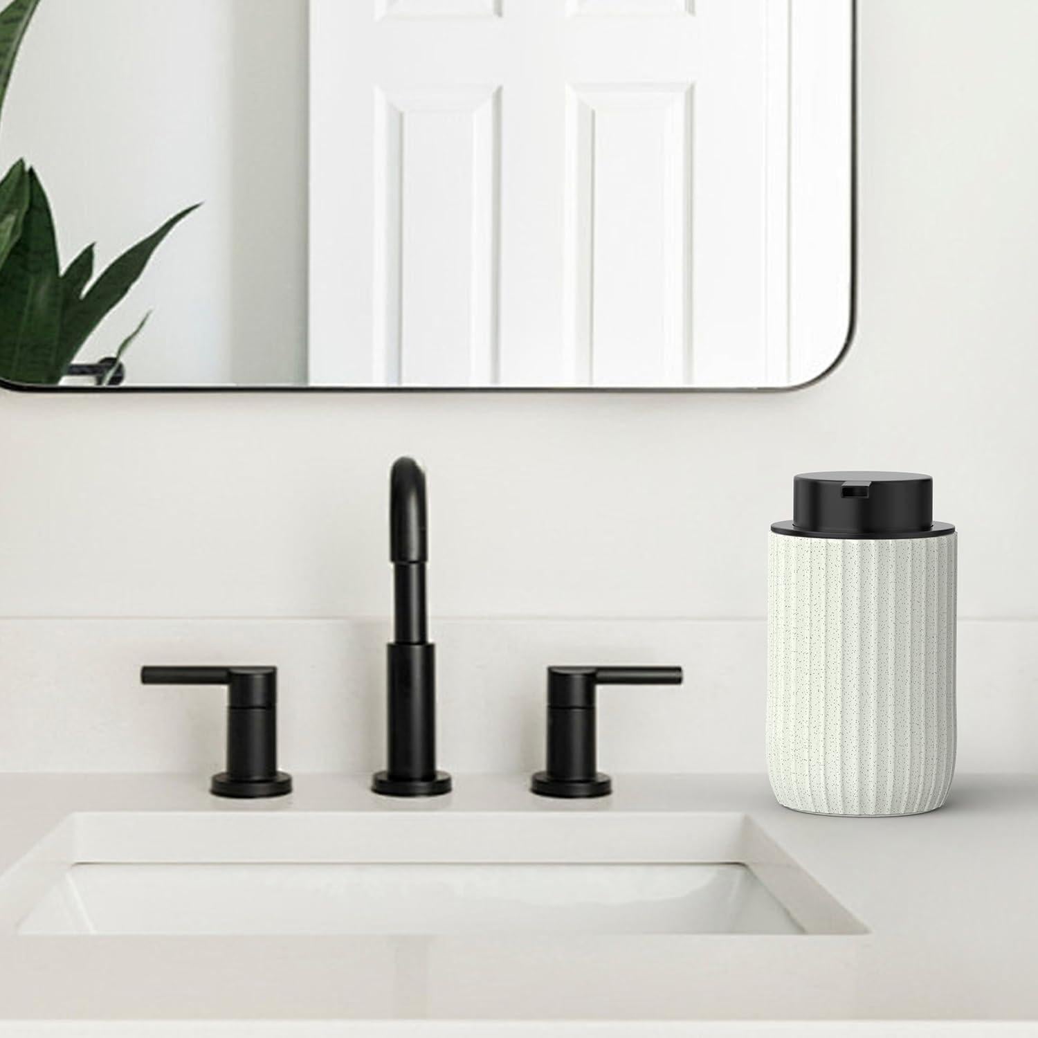 Dispensador de Jabón Espumoso Cerámico Beige 355 ml POSOSTO