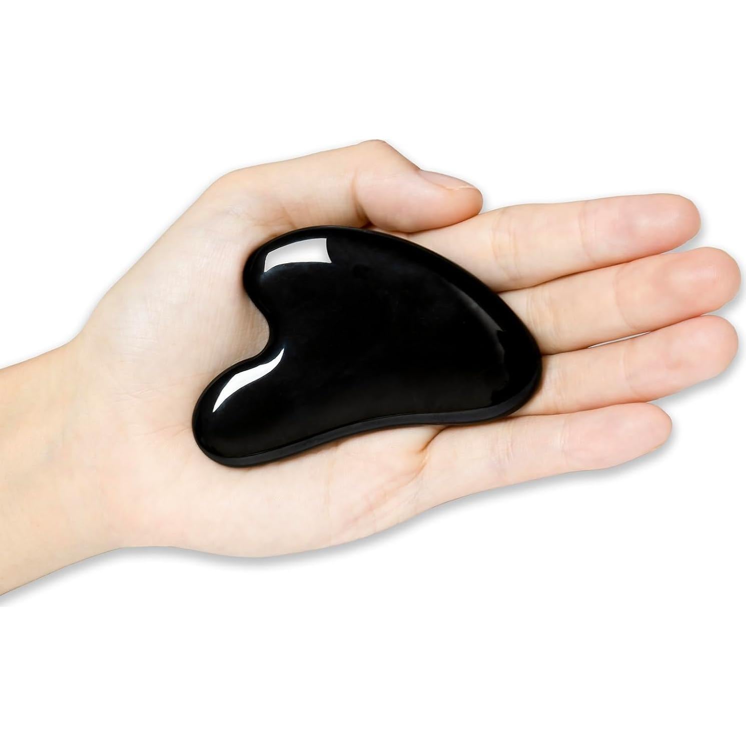 Herramienta de Masaje Gua Sha YAMHOHO de Cuarzo Rosa 2.5cm