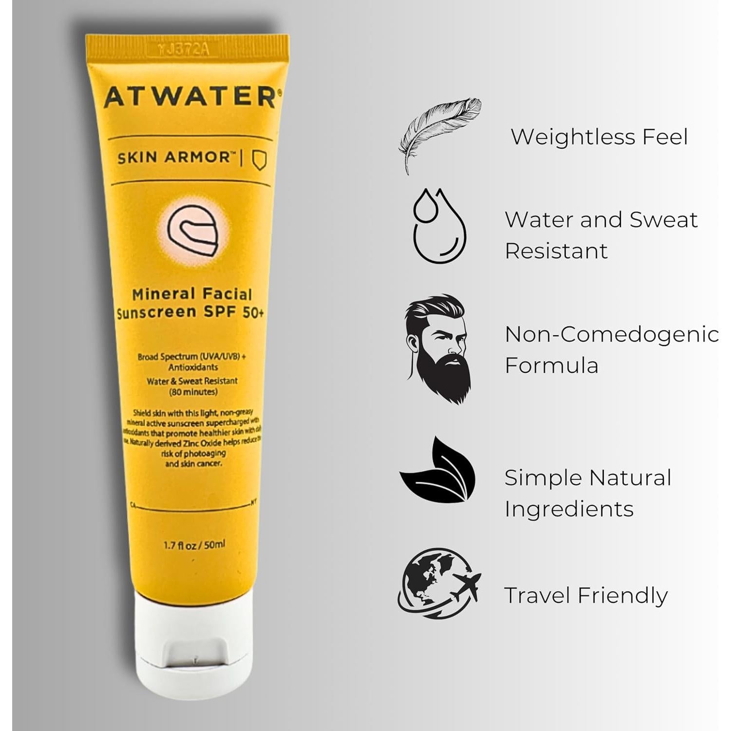Protector Solar Mineral ATWATER SPF 50+ 48.19 g Hidratante