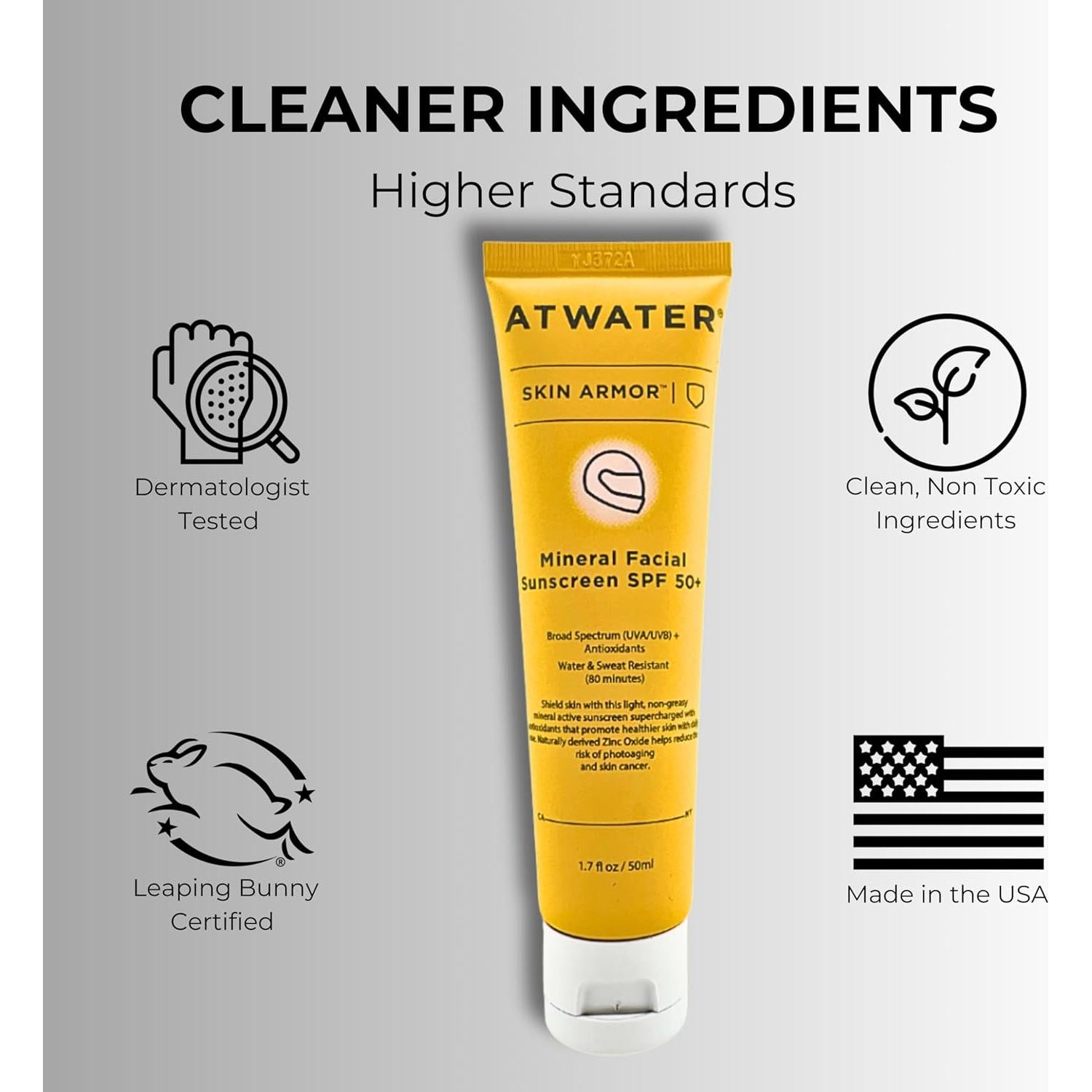 Protector Solar Mineral ATWATER SPF 50+ 48.19 g Hidratante