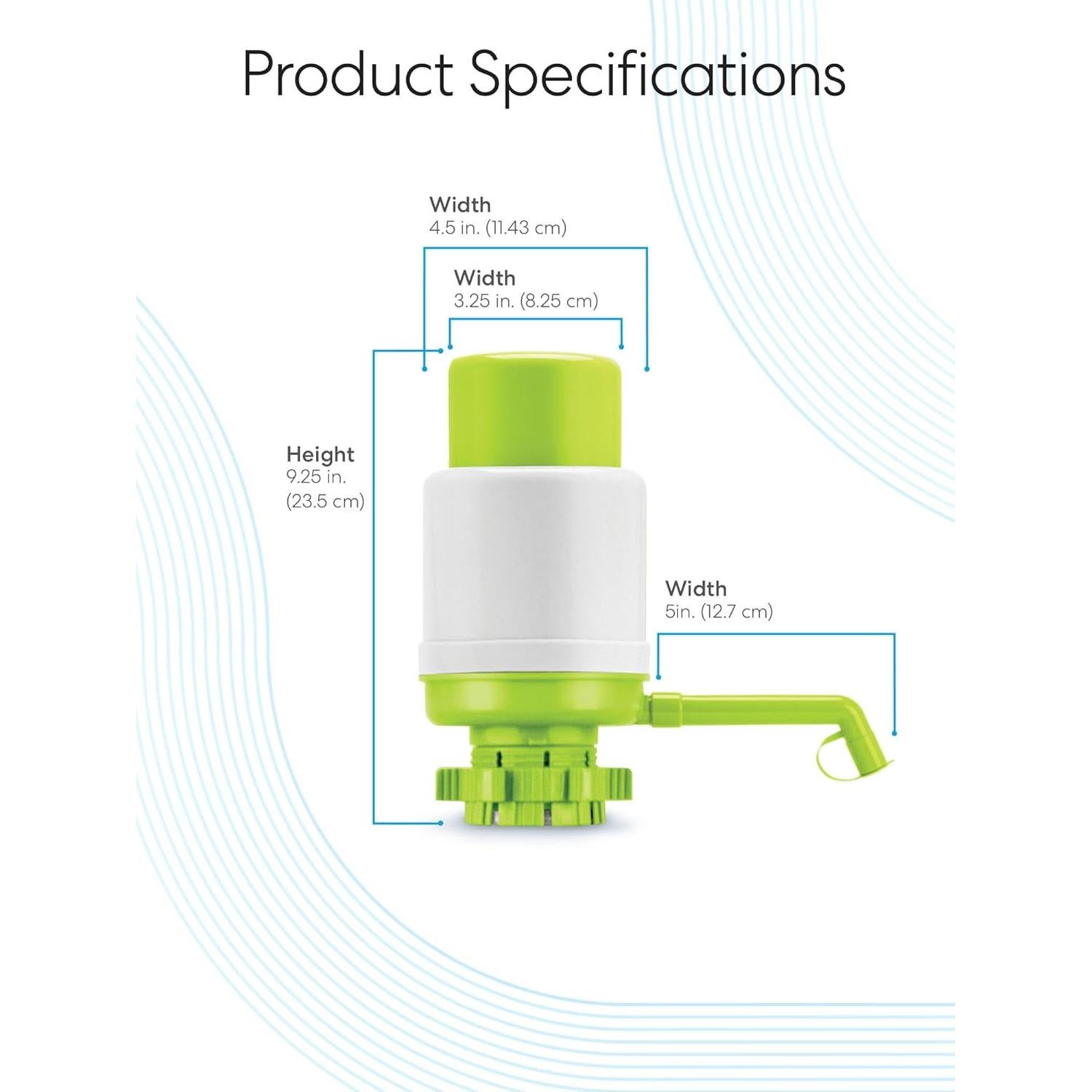Bomba de agua manual Brio PU100LG 22,71L Verde