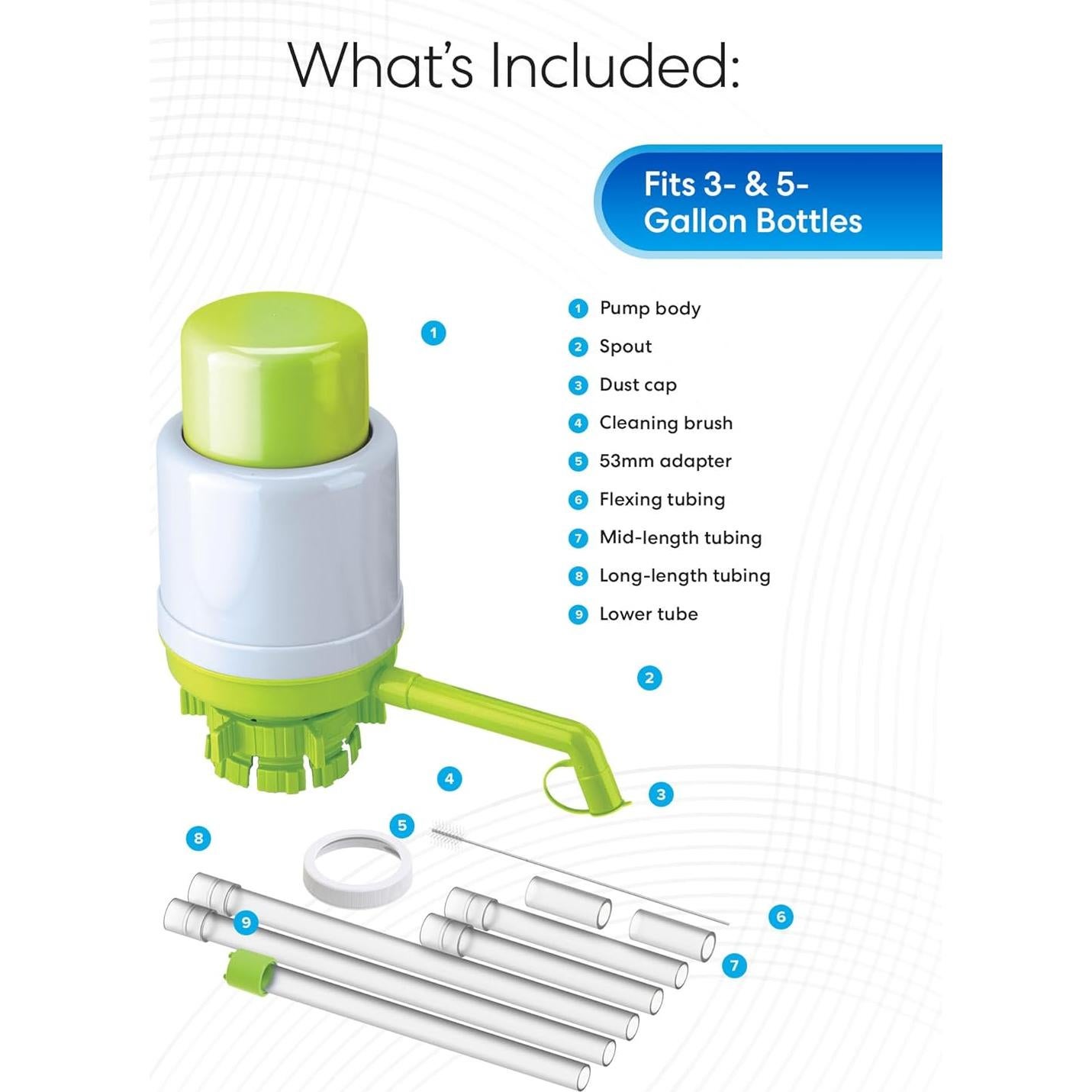 Bomba de agua manual Brio PU100LG 22,71L Verde