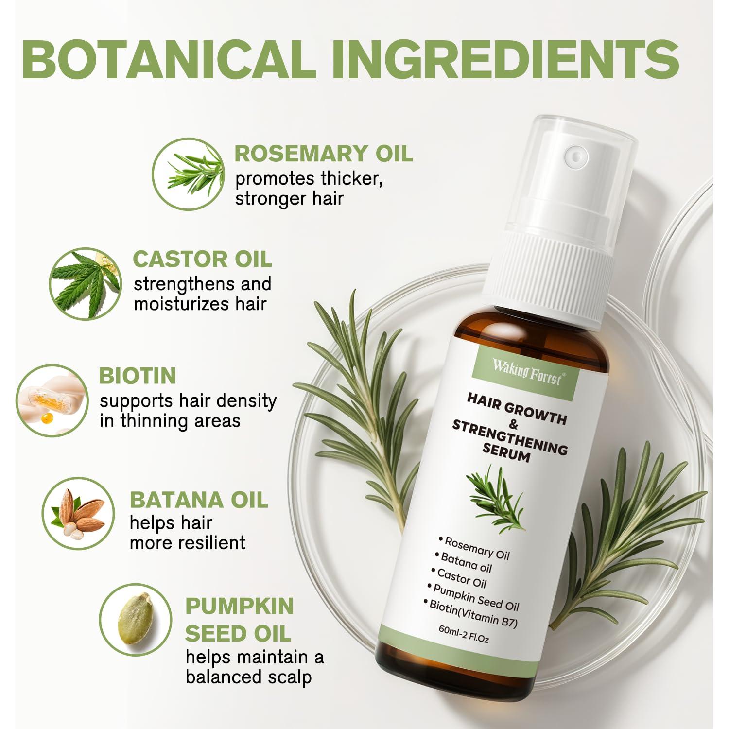 Spray Crecimiento Capilar Waking Forest 59.15 ml Aceite Romero