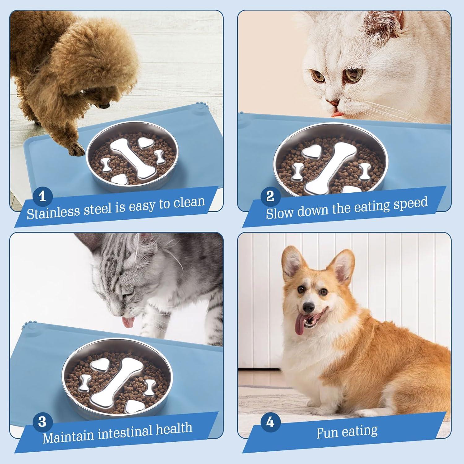 Cuenco de Alimentación Lenta Acero Inoxidable Star&Mi 2 Tazas