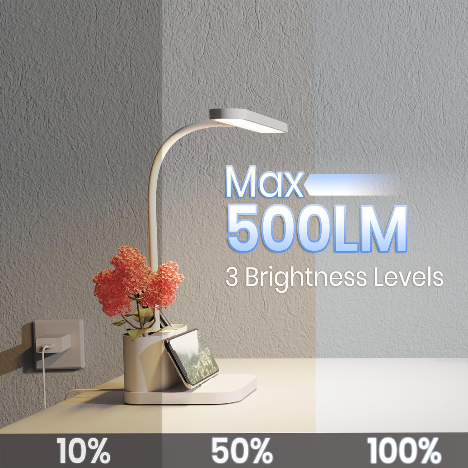 Lámpara de Escritorio LED AXX SD-905A Blanca Regulable