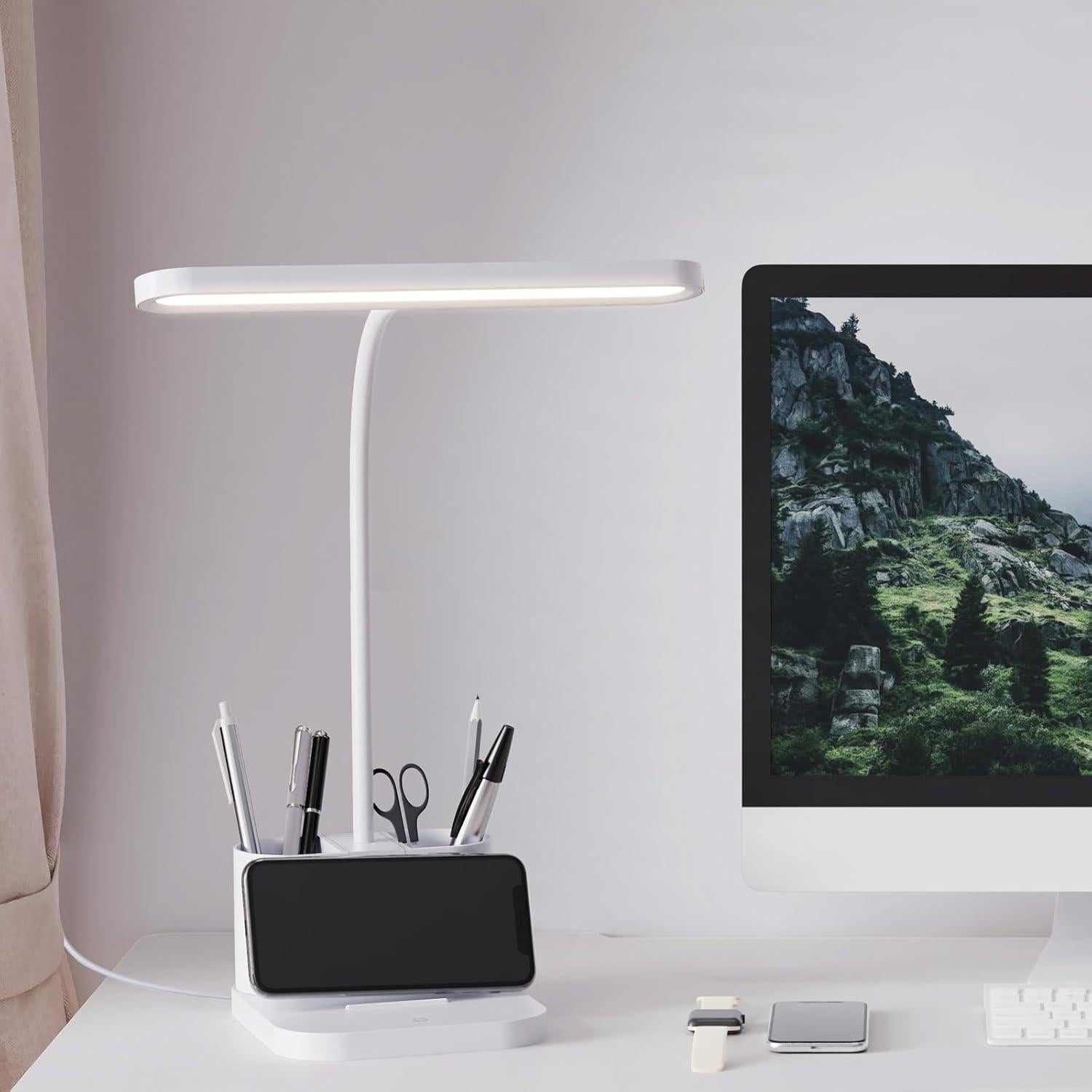 Lámpara de Escritorio LED AXX SD-905A Blanca Regulable