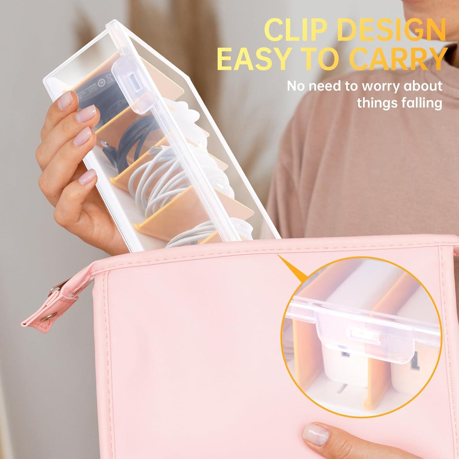 Caja Organizadora de Cables PAVSTINE Transparente 30x10x7 cm