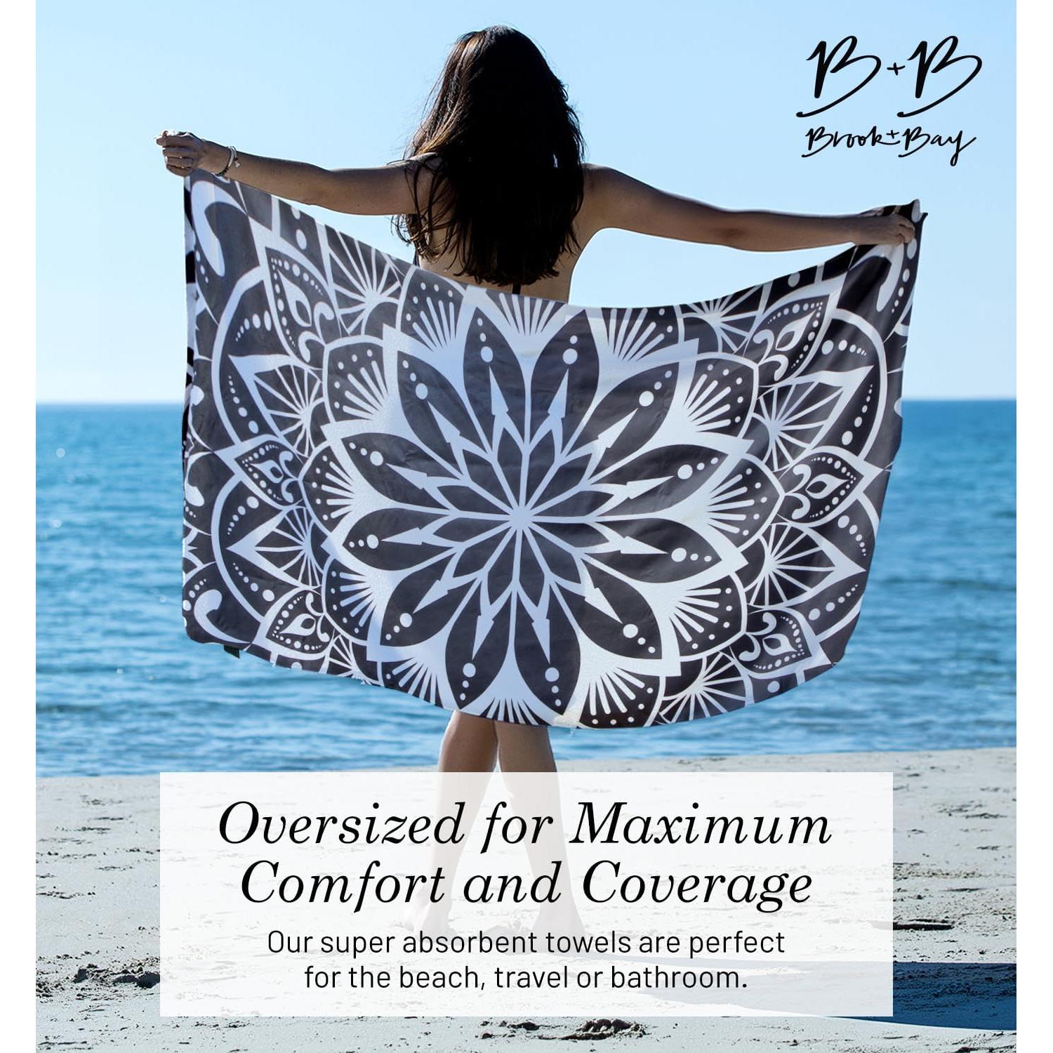 Toalla de Playa Brook + Bay Mandala 198x89cm Secado Rápido