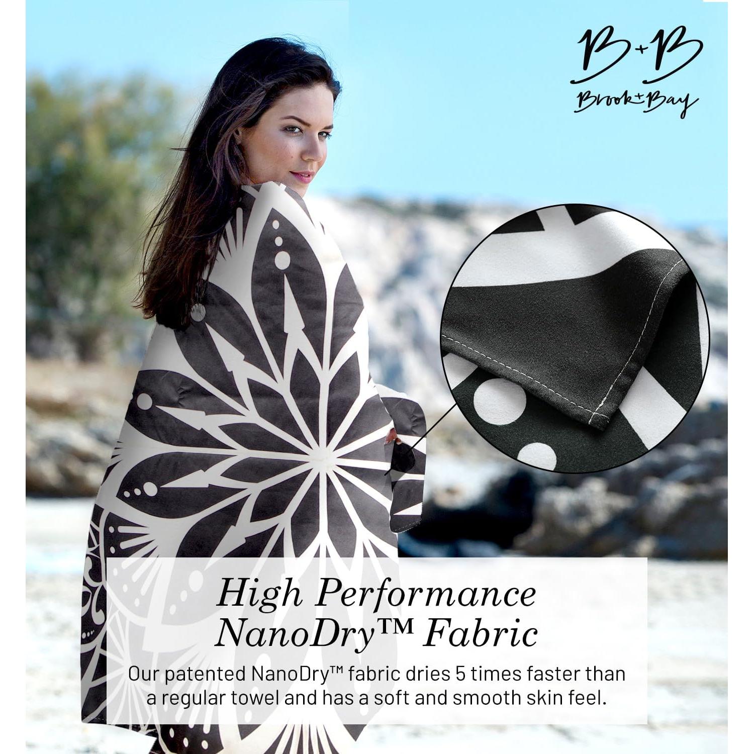 Toalla de Playa Brook + Bay Mandala 198x89cm Secado Rápido