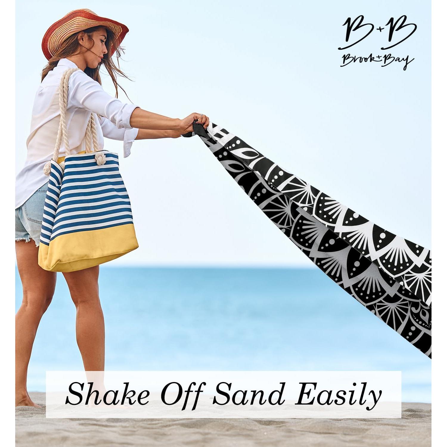 Toalla de Playa Brook + Bay Mandala 198x89cm Secado Rápido