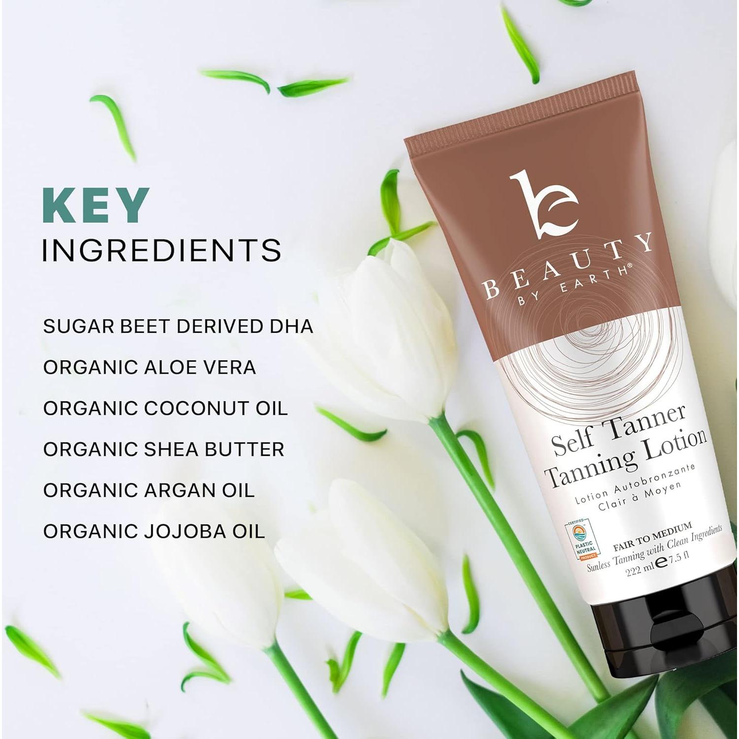 Autobronceador Beauty by Earth 2 Piezas Aloe Vera 348g