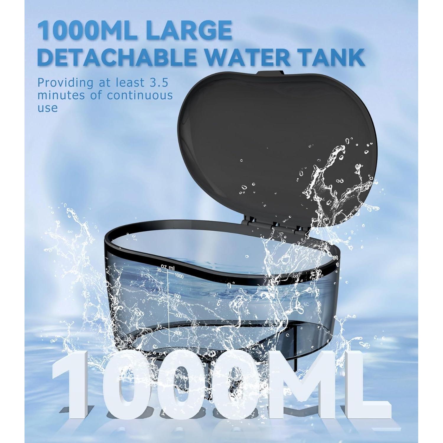 Irrigador Dental Eléctrico HEYAXA 1000ml 10 Niveles Presión