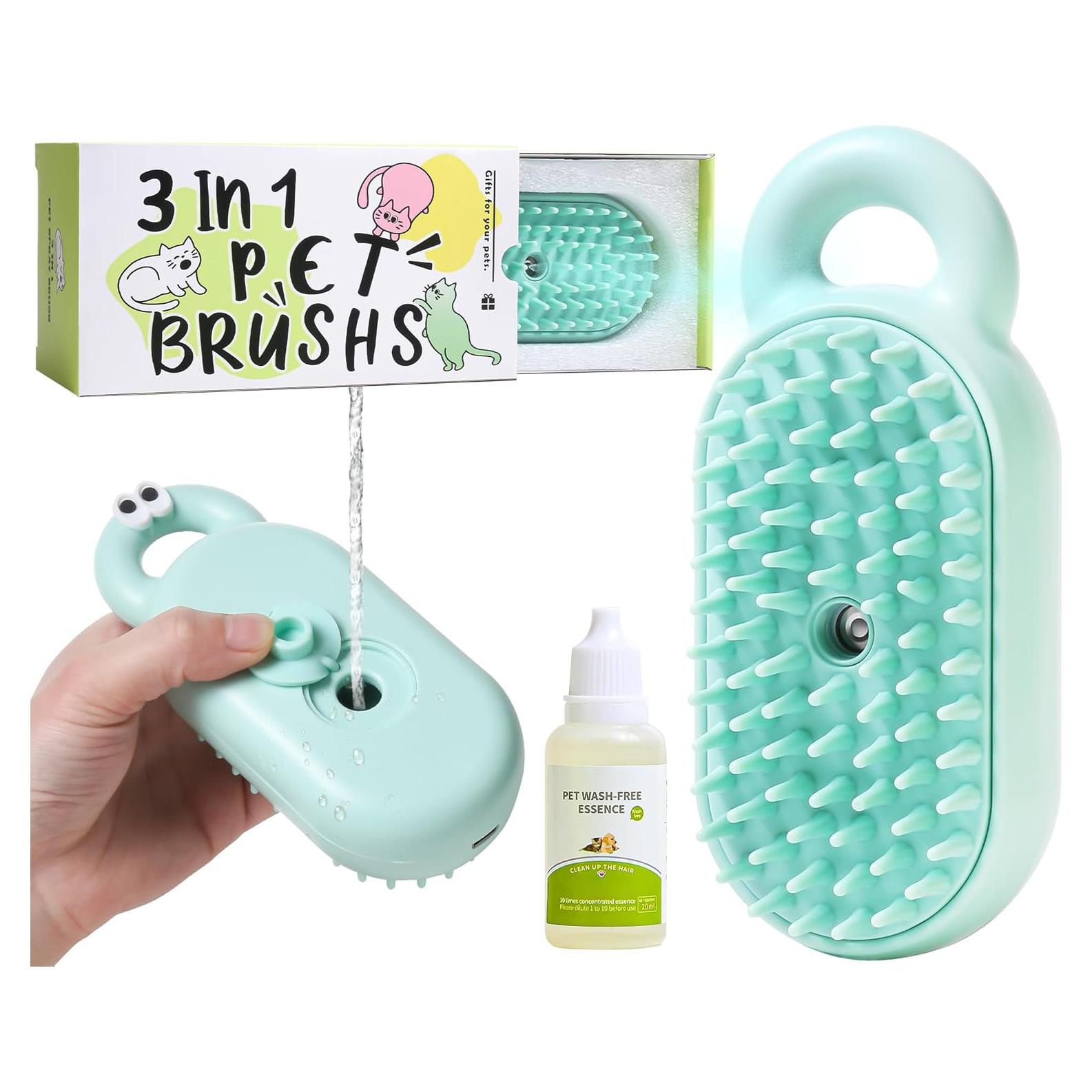 Cepillo de Vapor para Mascotas Susu&Wuwu Verde 18.2x9.6cm