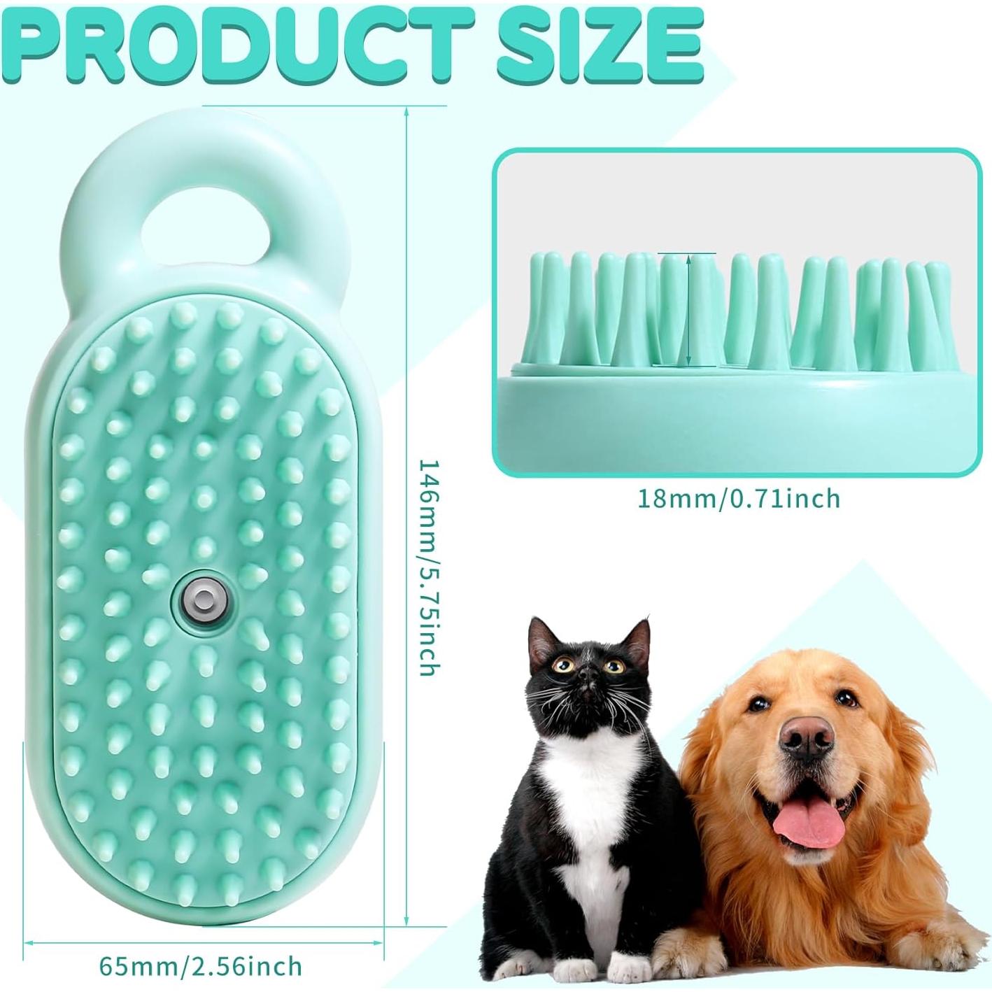 Cepillo de Vapor para Mascotas Susu&Wuwu Verde 18.2x9.6cm