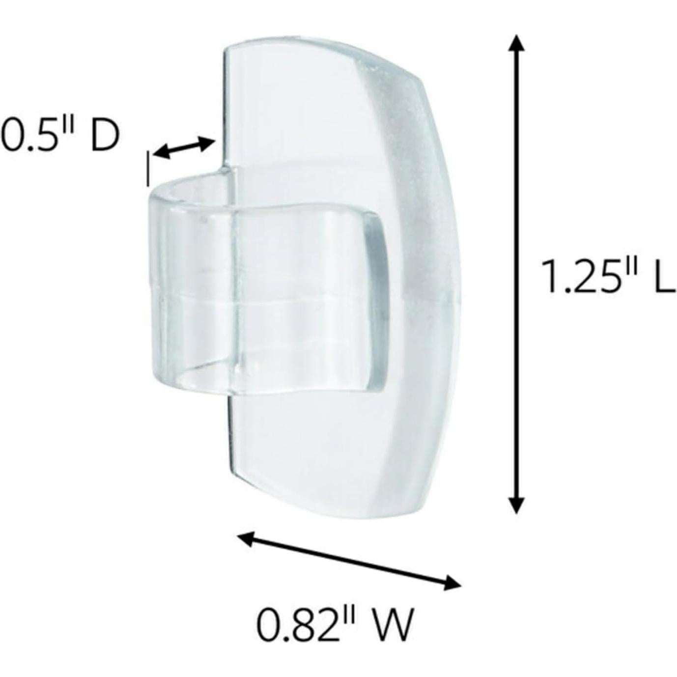 Clips de Cuerda Command Transparentes - 10 Organizadores de Cable