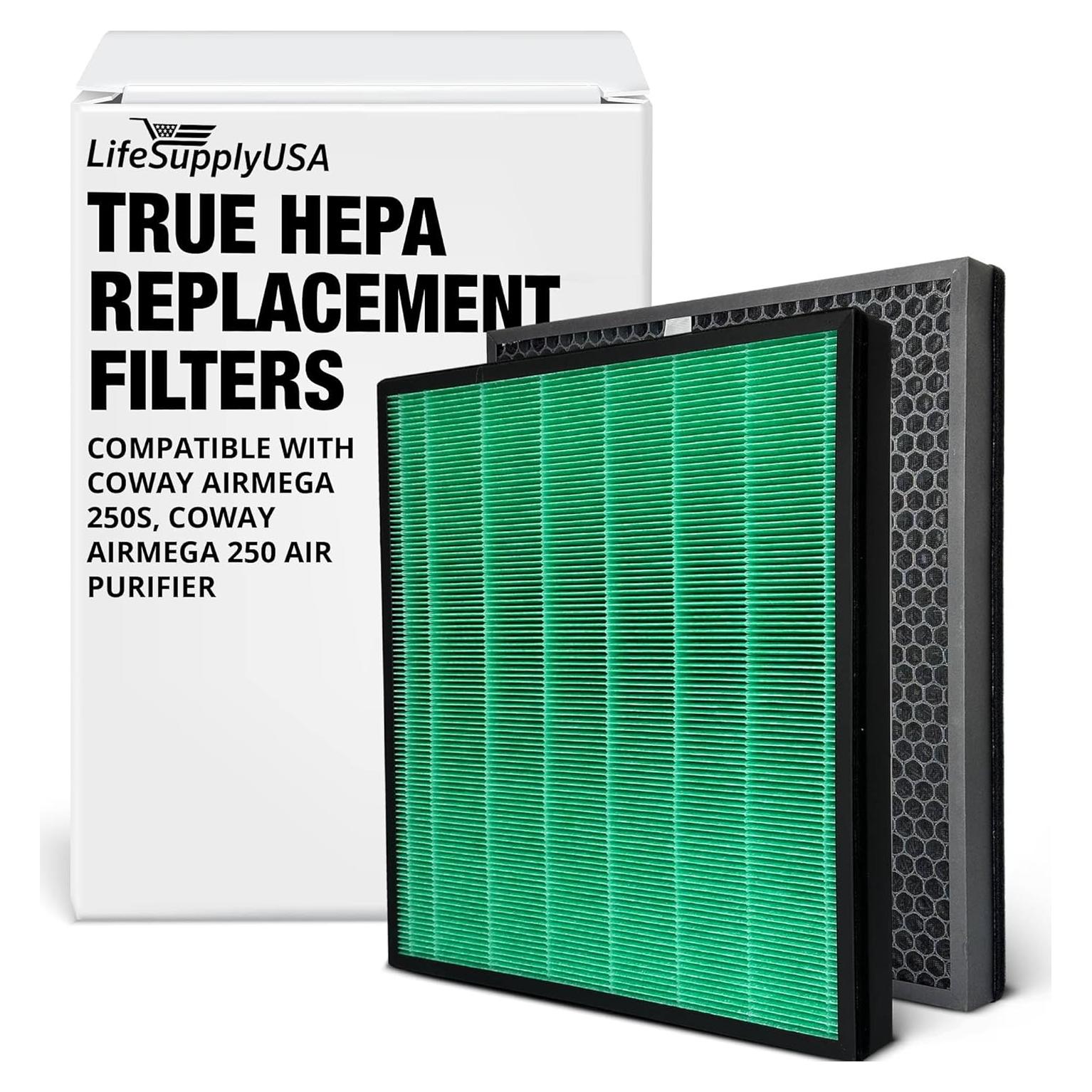 Filtro True HEPA LifeSupplyUSA ER880 para Coway Airmega 250S