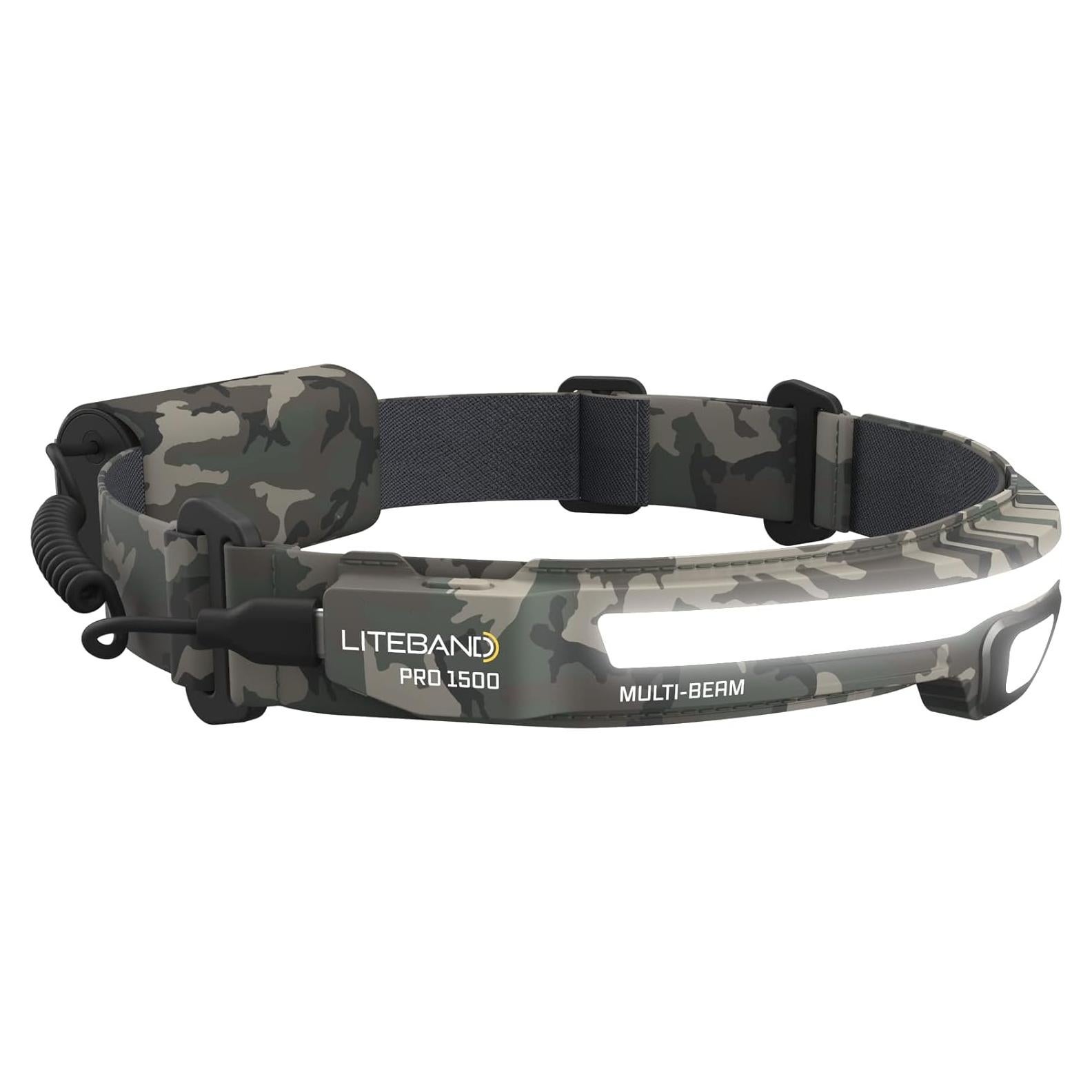 Linterna Frontal LED Liteband PRO 1500 Lúmenes Camo