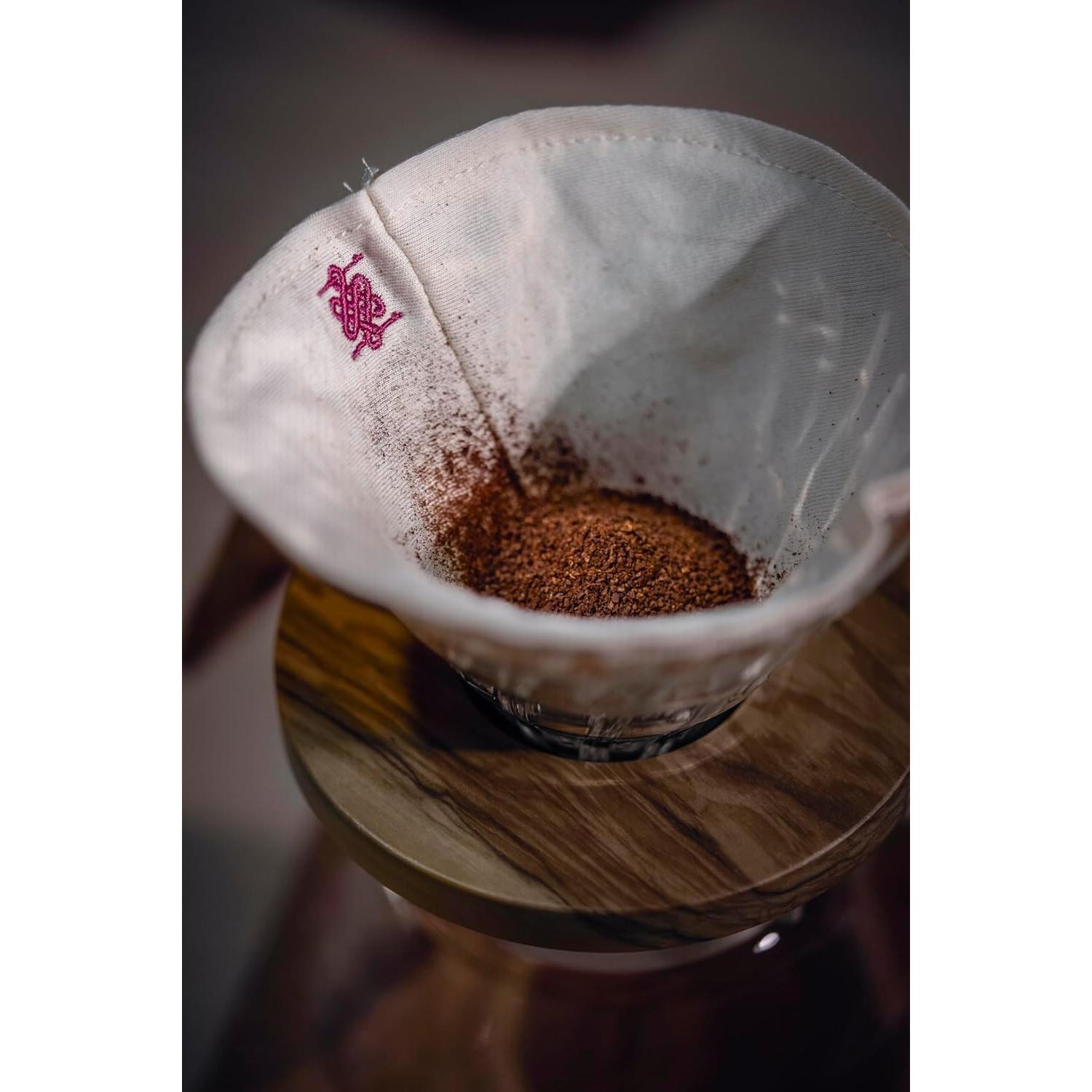 Filtro de café ATHIA reutilizable Hario V60 1-2 tazas algodón