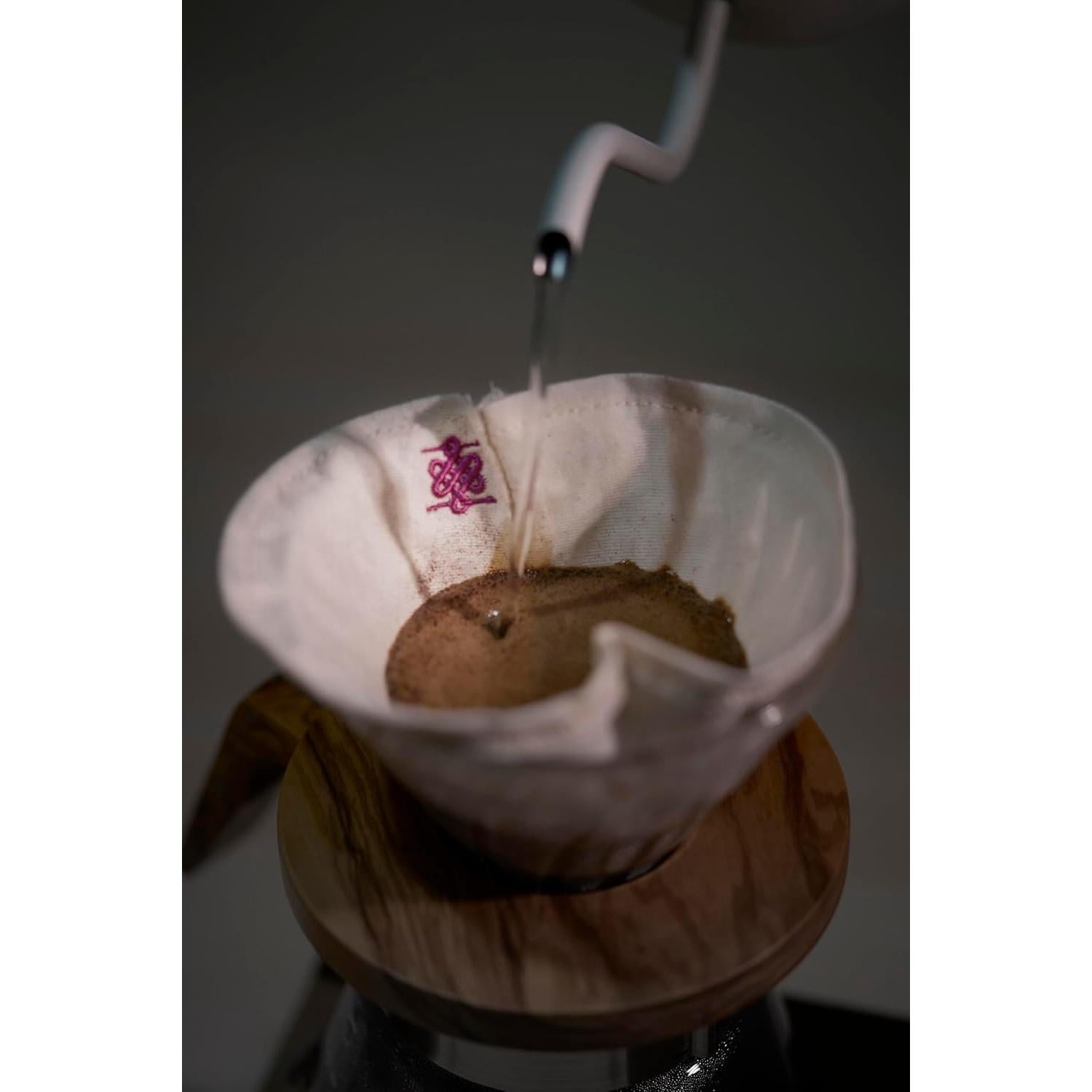 Filtro de café ATHIA reutilizable Hario V60 1-2 tazas algodón