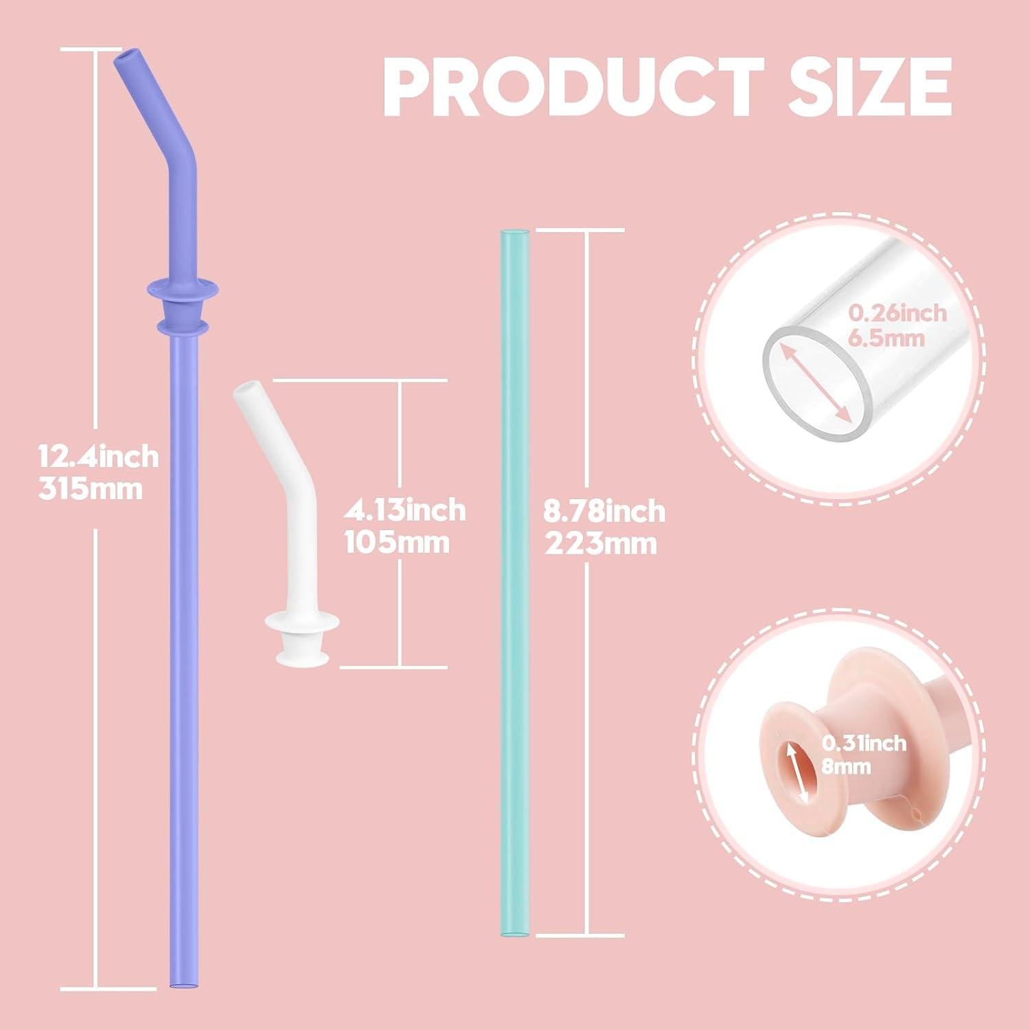 Pajillas de Silicona y Plástico Jetstop para HydroFlask 40oz