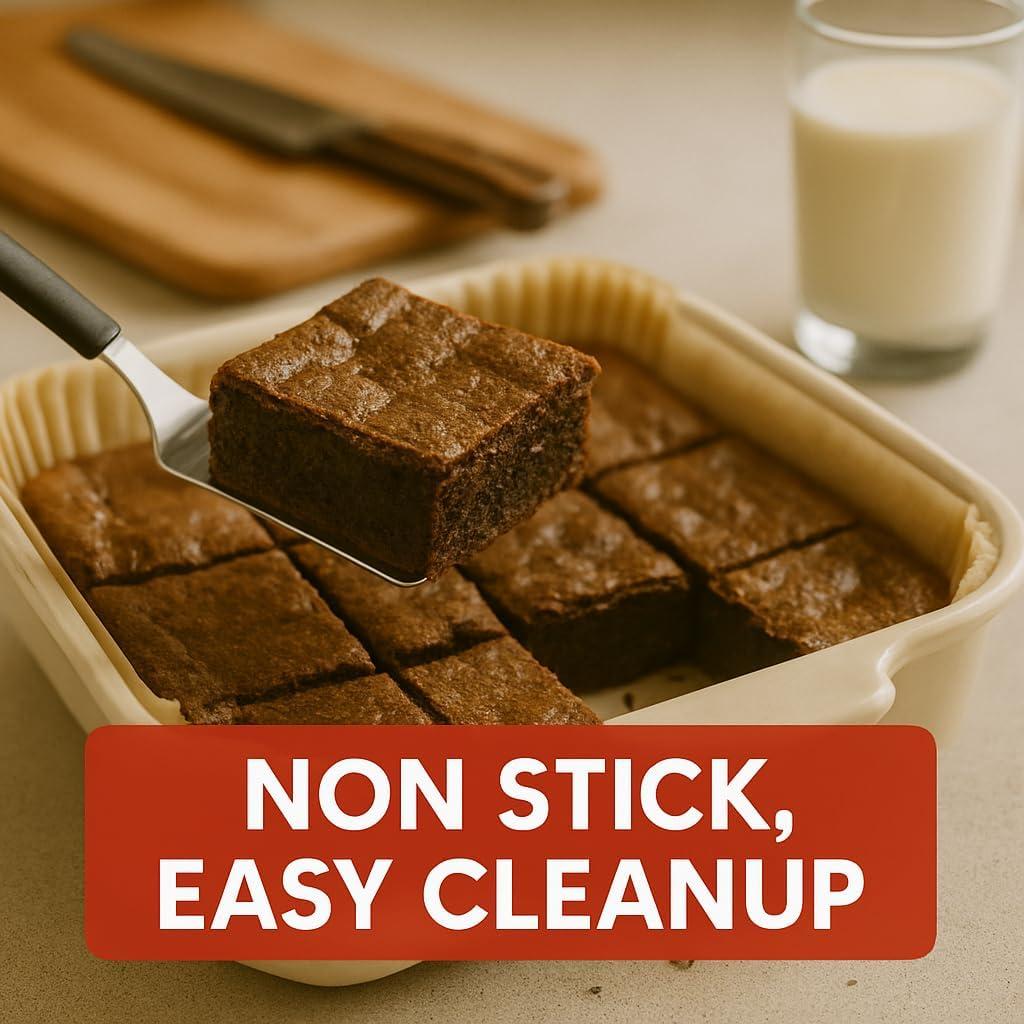 Papel de Parchment Preformado BakeBarn 20x20 cm Antiadherente 50 Hojas