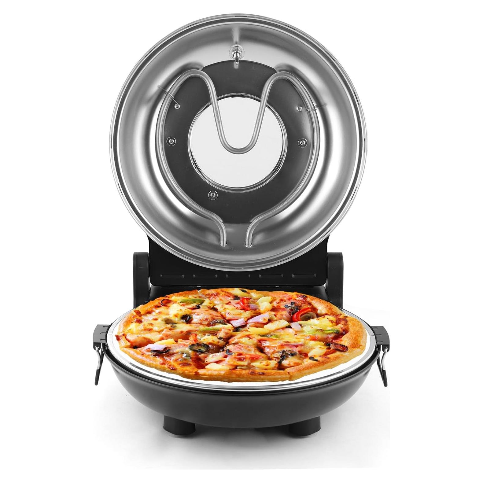 Horno de Pizza Eléctrico KLAIF LMR 12" con Piedra Cerámica