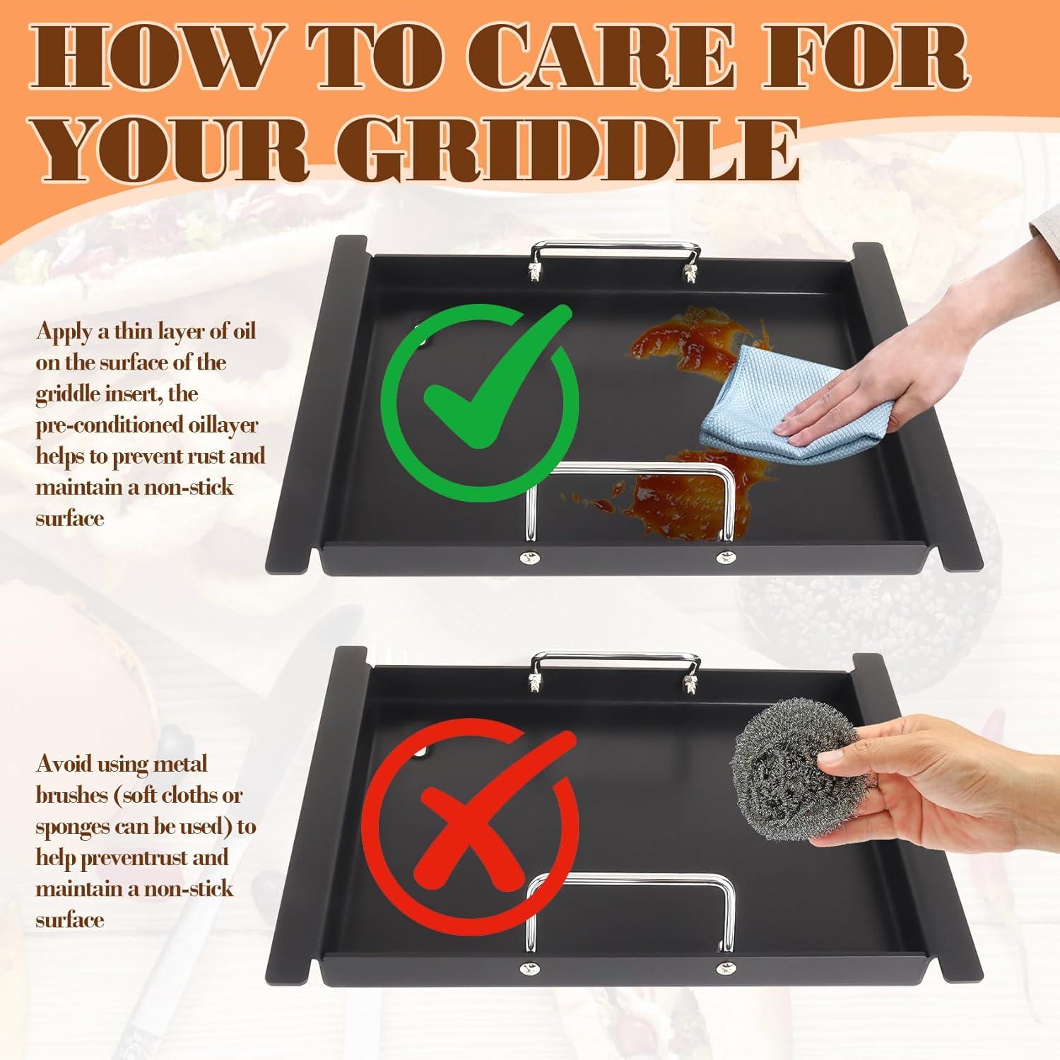 Repuesto de Plancha Media Ninja FlexFlame PG300 Acero Carbono 43.2x31.5cm