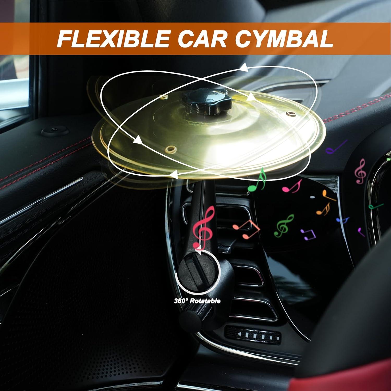 Cymbal de Ventilación para Auto WVYNUYQP Dorado Compacto