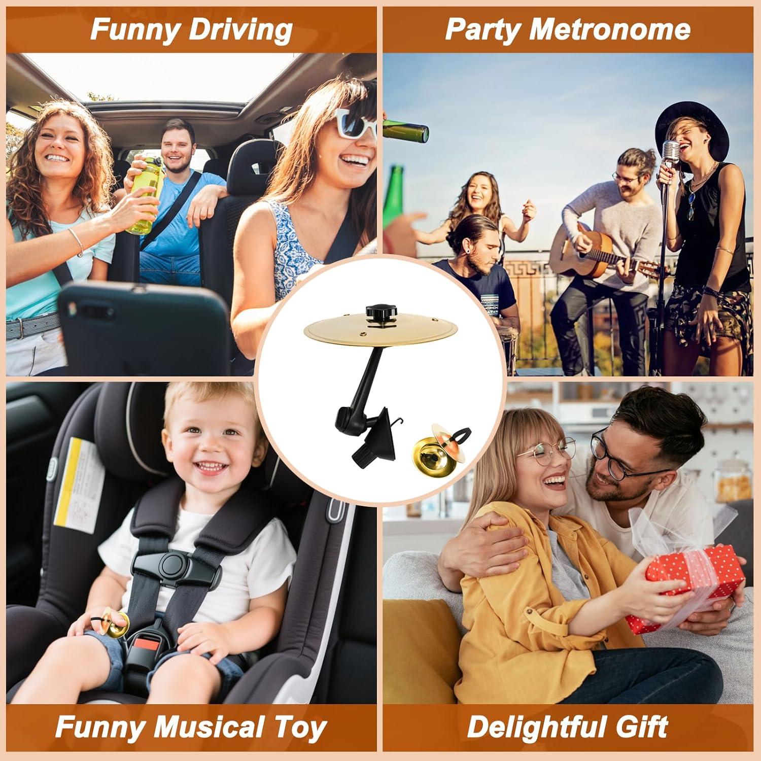 Cymbal de Ventilación para Auto WVYNUYQP Dorado Compacto