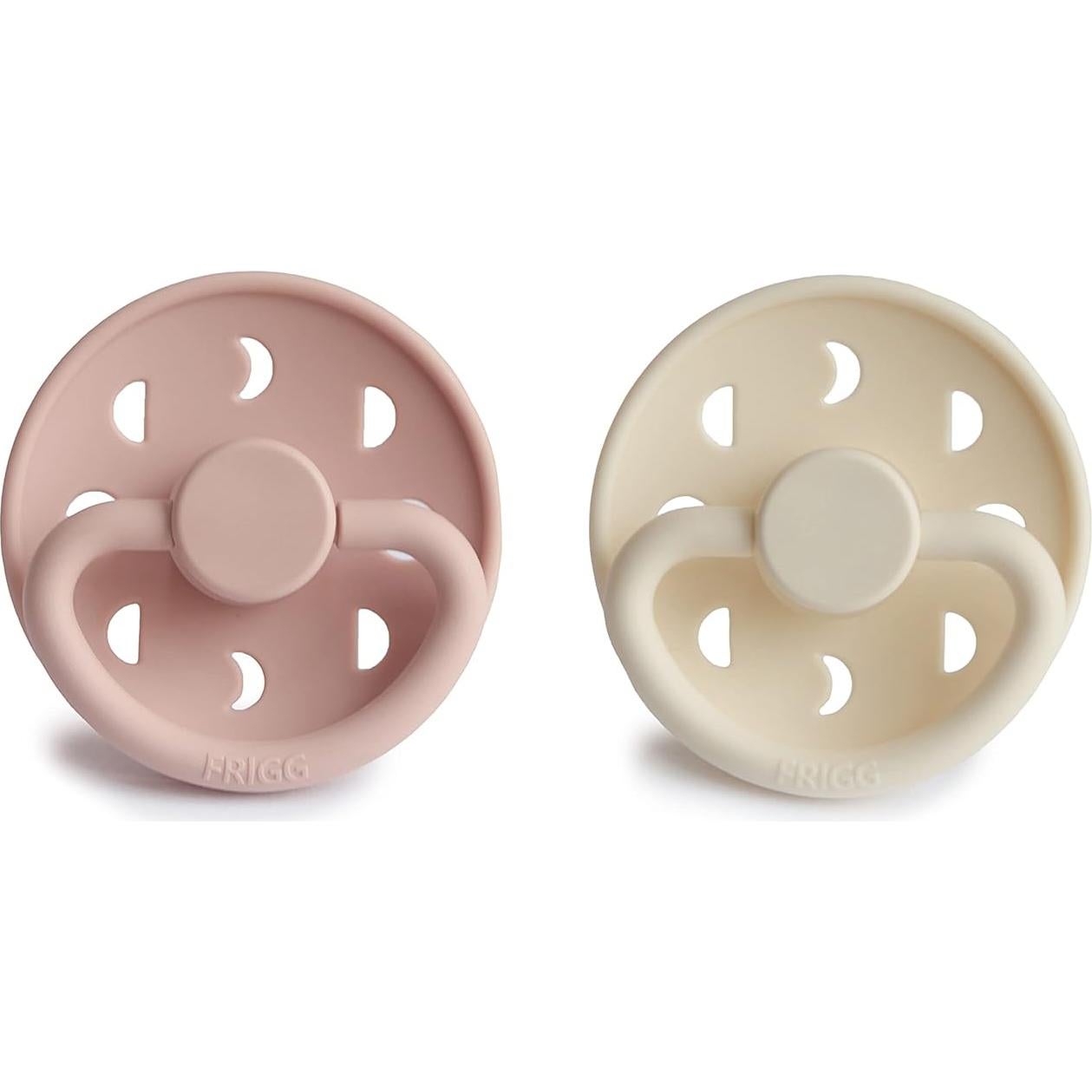 Chupete de Silicona FRIGG Moon SilkySoft Rosa 6-18 Meses