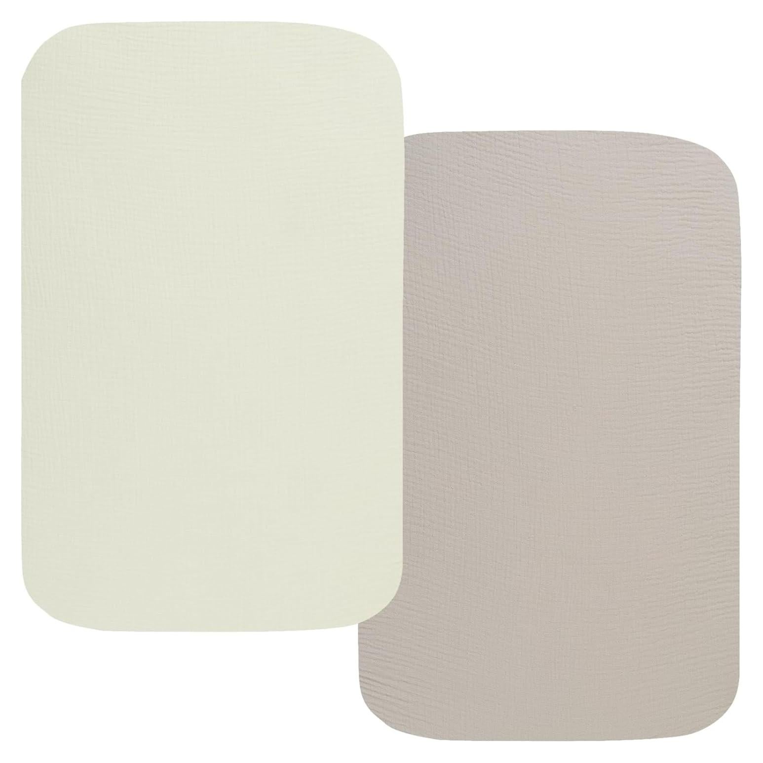 Sábanas de Muselina para Cuna Onacosht 83.8x48.3cm 2 Piezas