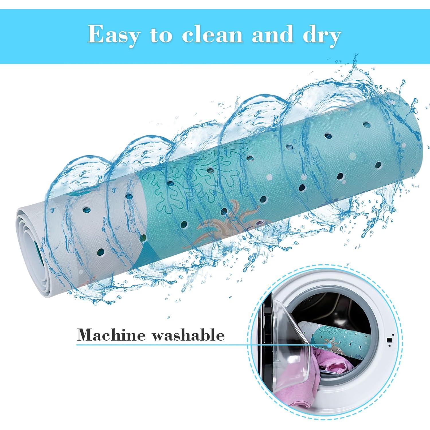 Alfombrilla de baño antideslizante Secopad 101.6x40.6cm Ballenas