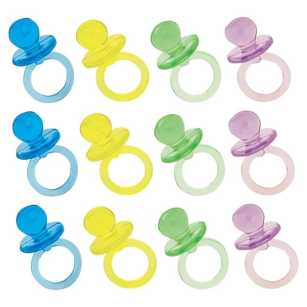 Mini Chupetes de Plástico Coloridos Unique 1" 18 Piezas