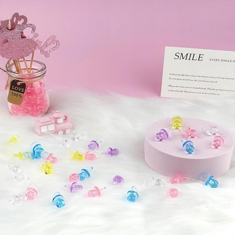 Mini Chupetes de Plástico Coloridos Unique 1" 18 Piezas