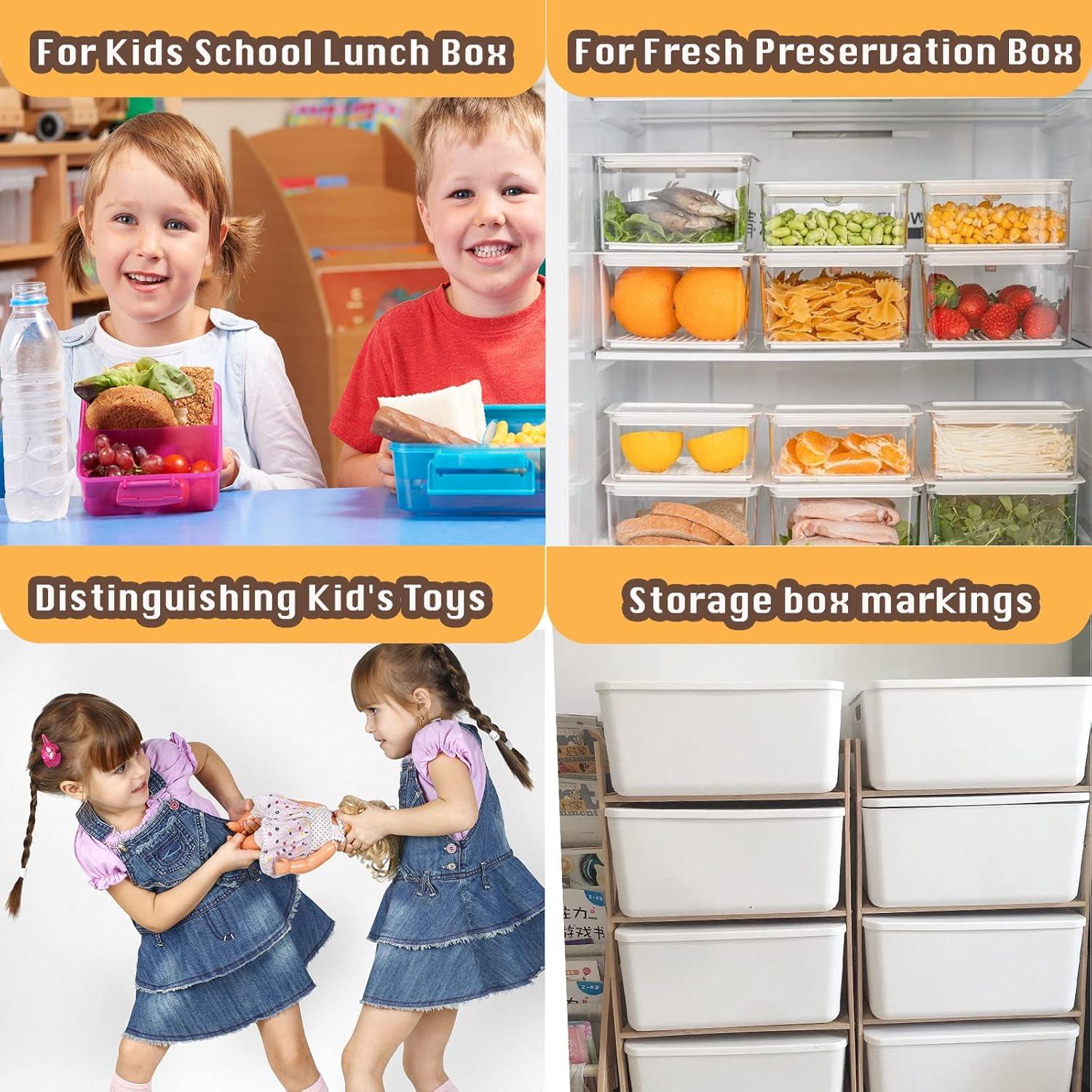 64 Etiquetas de Nombre Impermeables Giliger para Niños