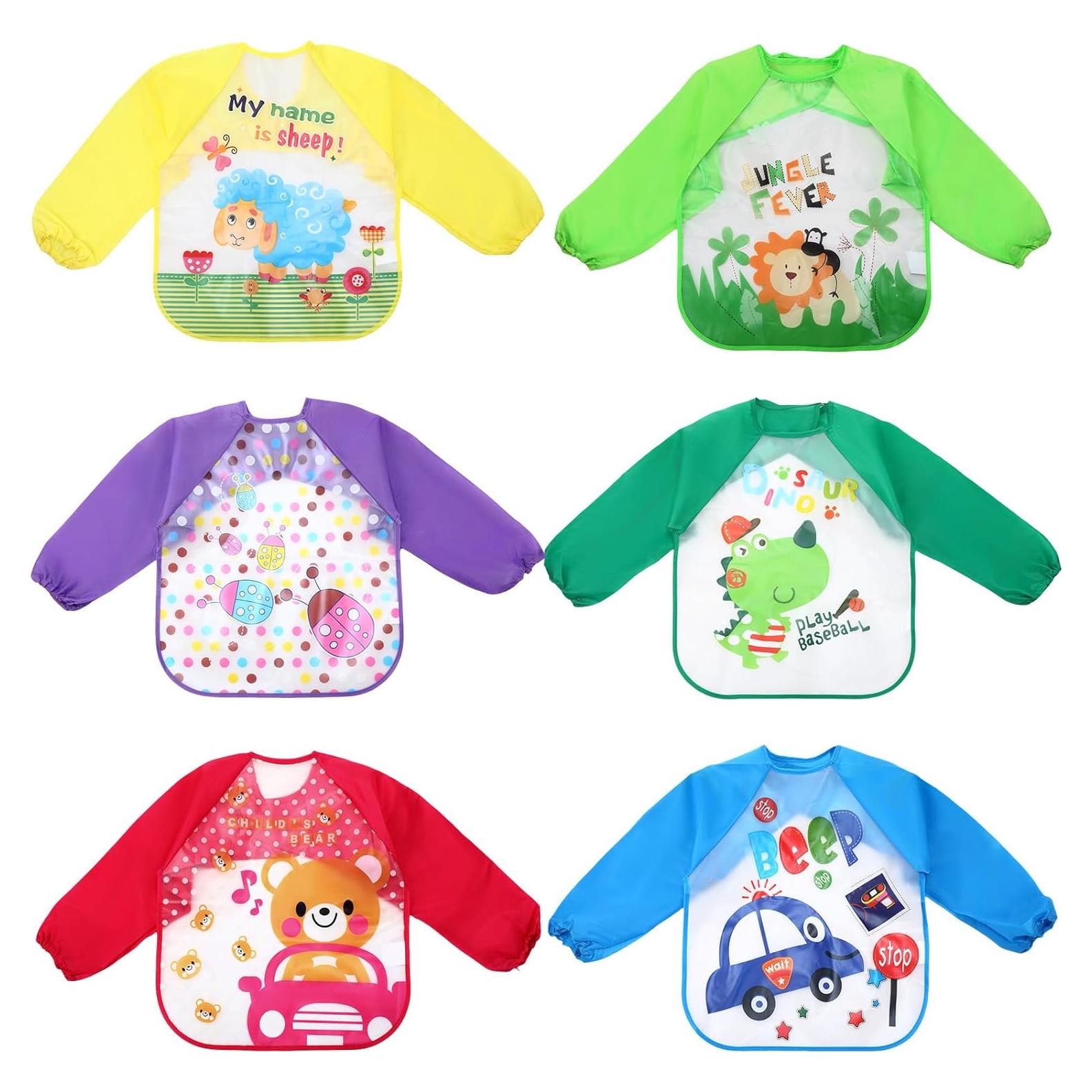 Delantales de Arte Impermeables JaGely para Niños 1-4 Años