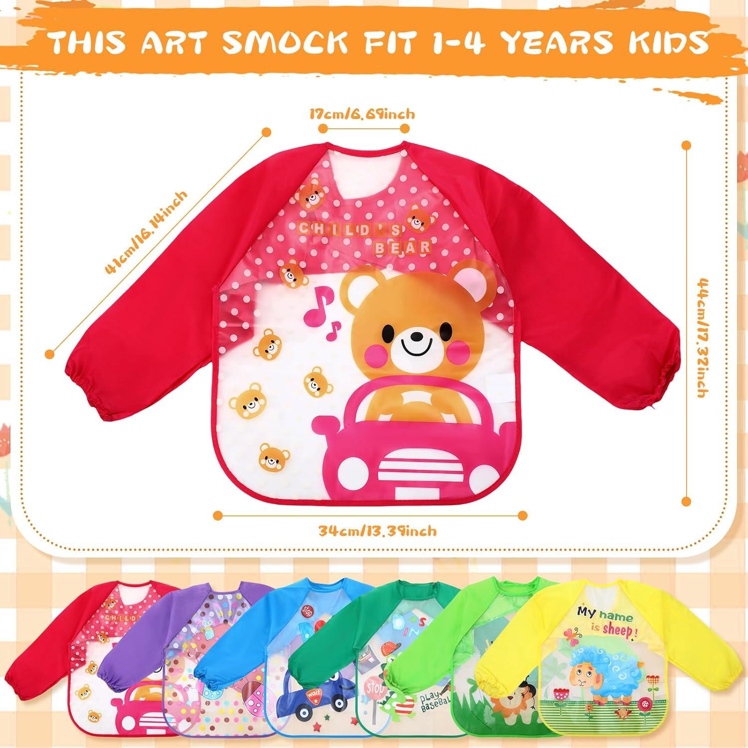 Delantales de Arte Impermeables JaGely para Niños 1-4 Años