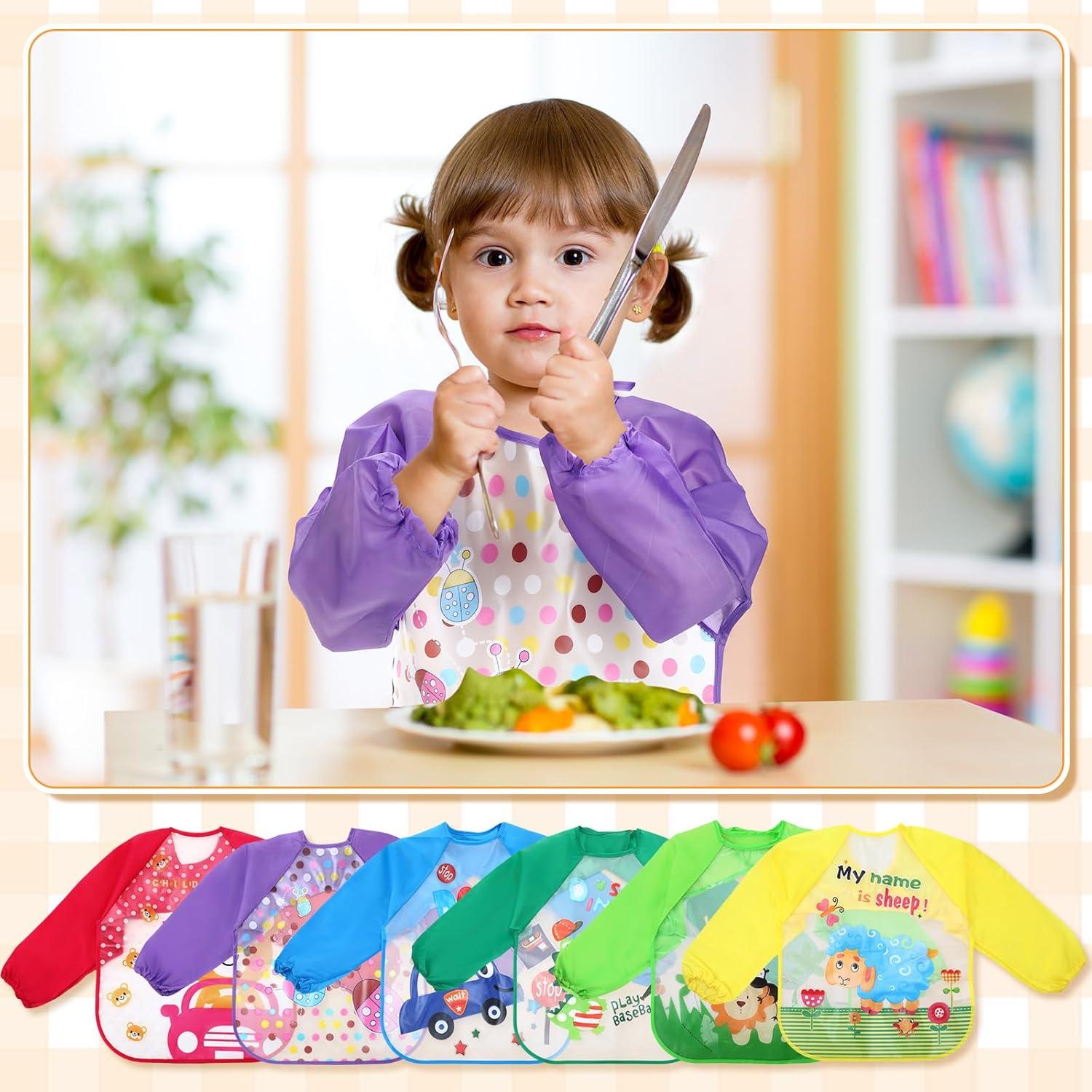 Delantales de Arte Impermeables JaGely para Niños 1-4 Años