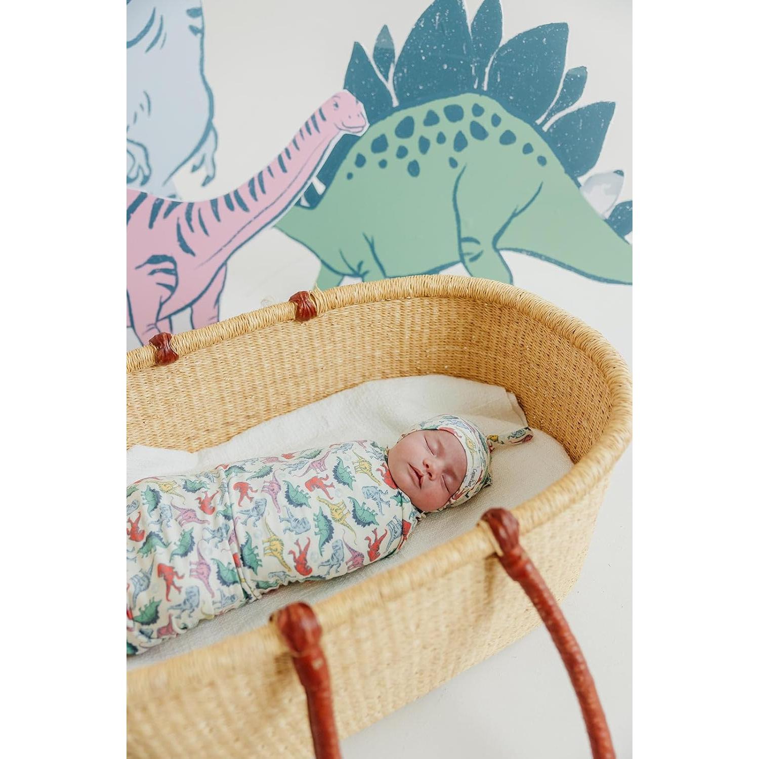 Manta de Envolver Copper Pearl Dinosaurios 117x117 cm Suave