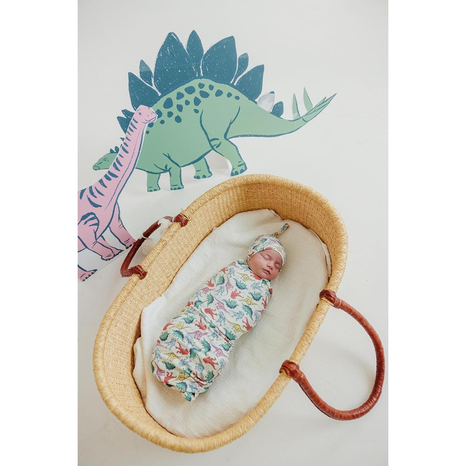 Manta de Envolver Copper Pearl Dinosaurios 117x117 cm Suave