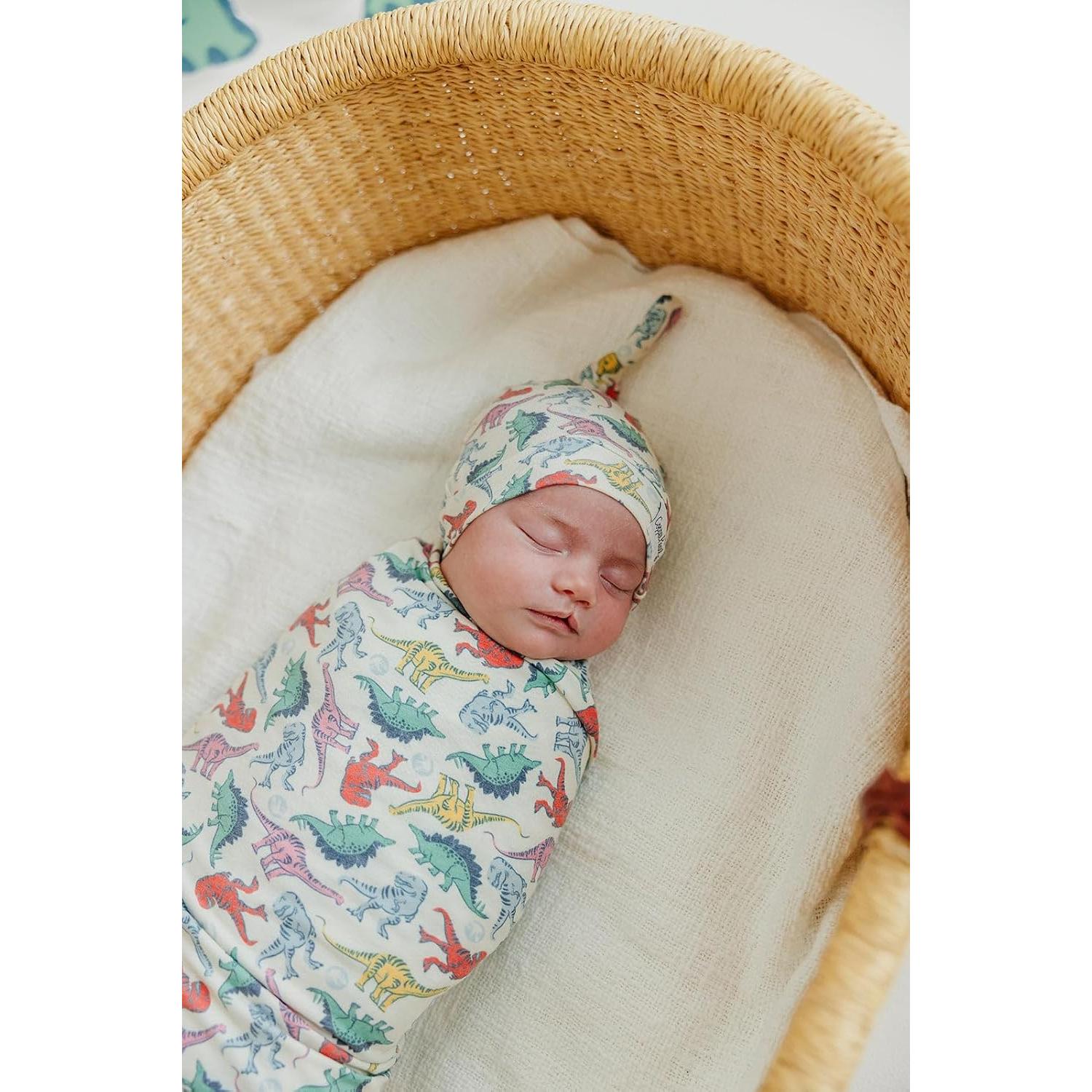 Manta de Envolver Copper Pearl Dinosaurios 117x117 cm Suave