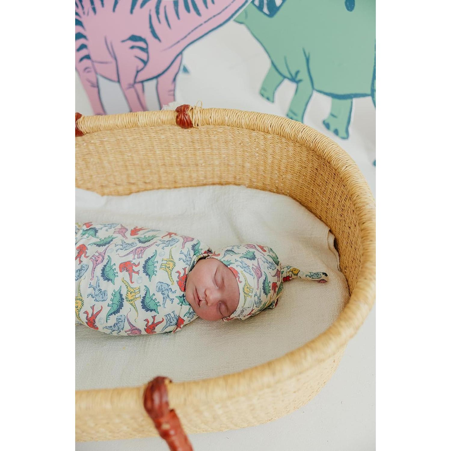 Manta de Envolver Copper Pearl Dinosaurios 117x117 cm Suave