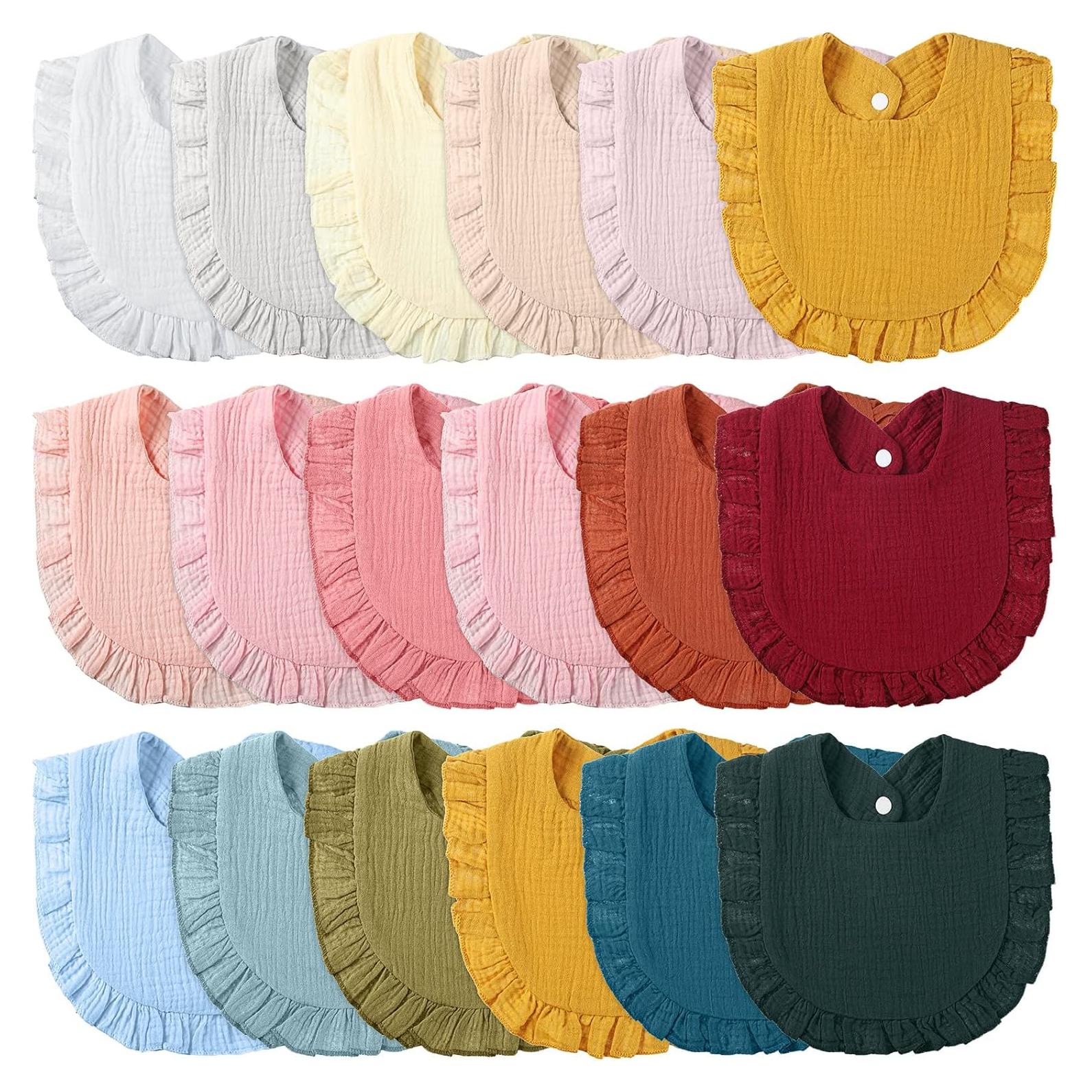 Baberos de Muselina 18 Pcs Kenning para Bebés Algodón Absorbente