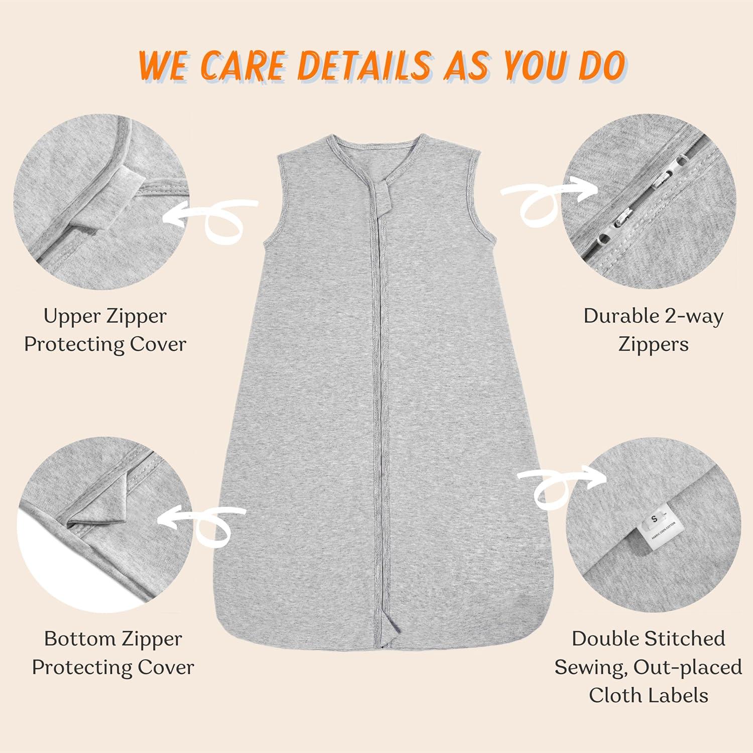 Saco de Sueño Comfy Baby 0-6 Meses 100% Algodón Transpirable